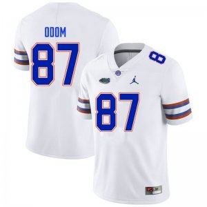 Men's Florida Gators #87 Jonathan Odom NCAA Nike White Authentic Stitched College Football Jersey SPF7762HO